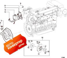 Flywheel Housing Cover (sterndrive) (������� ������ ������ (sterndrive))