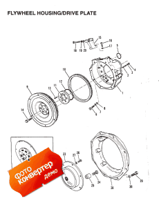 Flywheel Housing/drive Plate (inboard) (������� ������ / drive �������� (inboard))