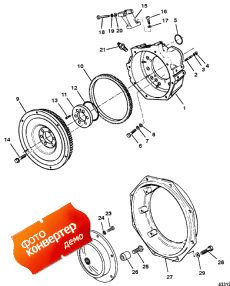 Flywheel Housing (inboard) (������� ������ (inboard))