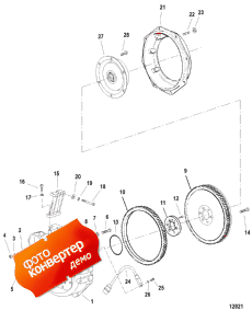 Flywheel Housing (inboard) (������� ������ (inboard))