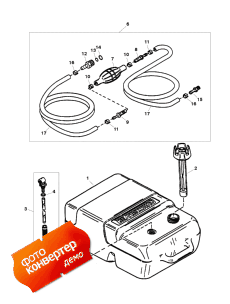 Fuel Tank & Line Assembly (6.6 Gallon) (��������� ��� & Line Assembly (6.6 ������))