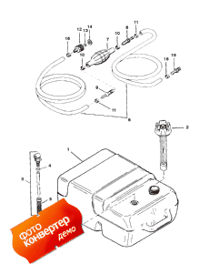 Fuel Tank And Line Assembly (6.6 Gallon) (��������� ��� � Line Assembly (6.6 ������))