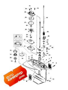 Gear Housing Assembly (driveshaft) (������ ������� ������� � ����� (drivesha �����))
