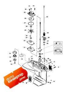 Gear Housing Assembly (driveshaft) (������ ������� ������� � ����� (drivesha �����))