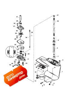 Gear Housing Assembly (driveshaft) (������ ������� ������� � ����� (drivesha �����))