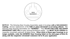 Gear Housing Chart (s/n-0g437999 & Below) (�������� ������ Chart (s / n-0g437999 & ����))