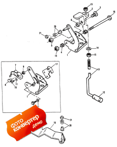 Gear Shift Linkage (0e009500 Thru 0e093699) (�������� ������������� ��������� (0e009500 Thru 0e093699))