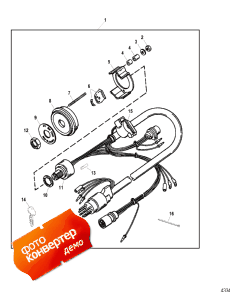 Key Switch Assembly (240 Efi Models) (���� ������������� Assembly (240 Efi Models))