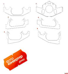 Mount Plates - Engine ( s - )