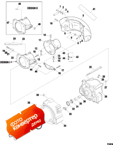 Nozzle And Rudder (serial Number 0e345000 Thru 0e369299) (Nozzle � Rudder (�������� ����� 0e345000 Thru 0e369299))