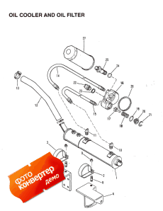 Oil Cooler And Oil Filter (stern Drive) (Oil Cooler � �������� ������ (stern Drive))