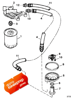 Oil Filter And Adaptor (s/n-0f114690 & Up) (�������� ������ � ������� (s / n-0f114690 & ����))