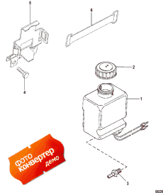 Oil Reservoir Bottle And Bracket (Oil ��������� Bottle � ���������)