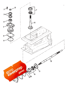 Pinion And Impeller Shaft (splined Drive) (�������� � ���������� ��� (splined Drive))