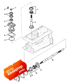 Pinion And Impeller Shaft (splined Drive) (�������� � ���������� ��� (splined Drive))
