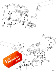 Raw Water Cooling System 1 (s/n 0m027850 & Below) (Raw Water ���������� System 1 (s / n 0m027850 & ����))
