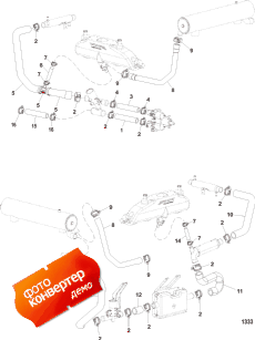 Raw Water Cooling System 2 (s/n 0m027851 & Up) (Raw Water ���������� System 2 (s / n 0m027851 & ����))