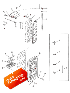 Reed Block And Cylinder Head (Reed Block � ������� ����� ��������)