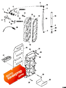 Reed Block And Cylinder Head (Reed Block � ������� ����� ��������)