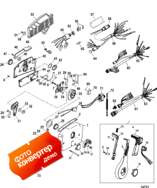 Remote Control-4000 Side Mount (power Trim) (������������� ����������-4000 ������ ����� (Power trim))