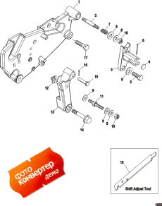 Shift Bracket (bravo Engines) (sn-0m659999 And Below) (������������� ��������� (bravo ���������s) (sn-0m659999 � ����))