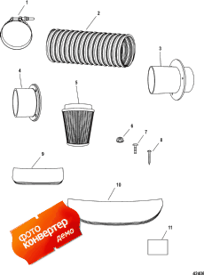 Snorkel Kit, 350 Verado (Snorkel Kit, 350 Verado)