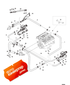 Standard Cooling System - Bravo, 7 Point Drain (�������� ���������� System - Bravo, 7 Point Drain)