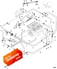 Standard Cooling System (bravo), Air, 3 & 7 Point Drain (�������� ���������� System (bravo), Air, 3 & 7 Point Drain)