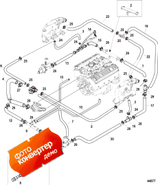 Standard Cooling System (bravo), Air, 3 & 7 Point Drain (�������� ���������� System (bravo), Air, 3 & 7 Point Drain)