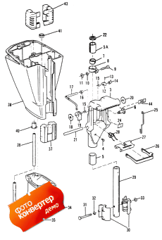 Swivel Bracket And Driveshaft Housing (���������� ��������� � ������ ���� ��������)