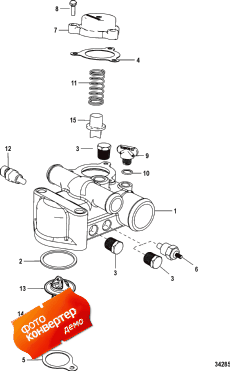 Thermostat And Housing, Standard Cooling (��������� � ������, �������� ����������)