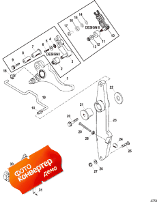 Throttle Lever And Throttle Cam Assembly (����� �������� � ������� �������� Assembly)