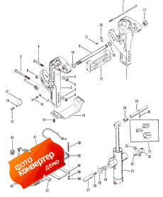 Transom Brackets And Trim Cylinder (��������� ������s � ������� �����)