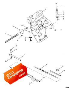 Transom Plate And Shift Cable (Transom    )