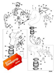 Turbo Charger/exhaust Elbow (Turbo Charger / ������ Elbow)