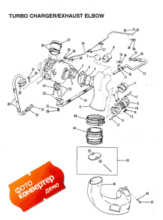 Turbo Charger/exhaust Elbow (stern Drive) (Turbo Charger / ������ Elbow (stern Drive))