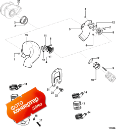 Turbocharger And Exhaust Elbow (Turbocharger � ������ Elbow)