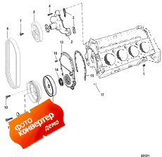Water Pump And Front Cover (������� ����� � �������� ������)