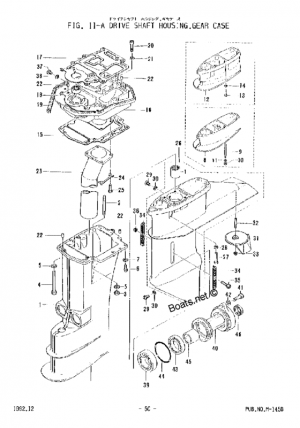   ,    <br /> Drive shaft housing, gear case