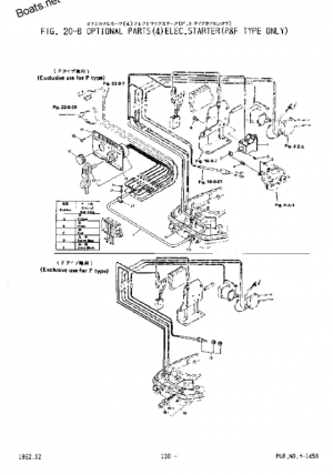 Electric starter (p & f types) <br />  (p & f types)