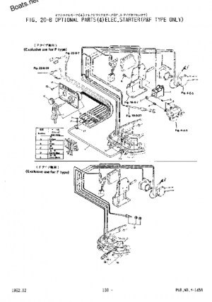  (p & f types) <br /> Electric starter (p & f types)