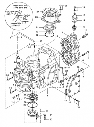  /   <br /> Cylinder - crank case assembly