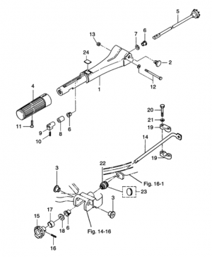   <br /> Tiller handle