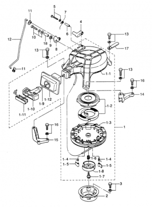   &   <br /> Recoil starter & starter lock