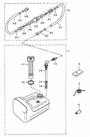 Separate fuel tank (plastic) - accessories <br />    () - 