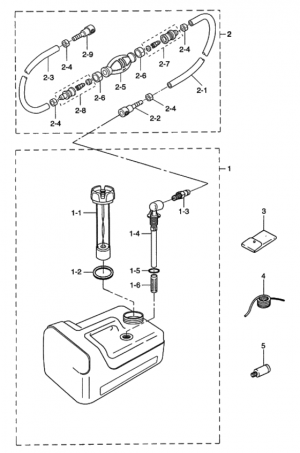    () /  <br /> Separate fuel tank (plastic) - accessories