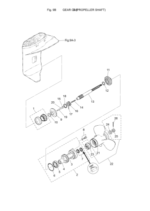 Fig-11    (  ) <br /> Fig-11 Gear Case (propeller Shaft)