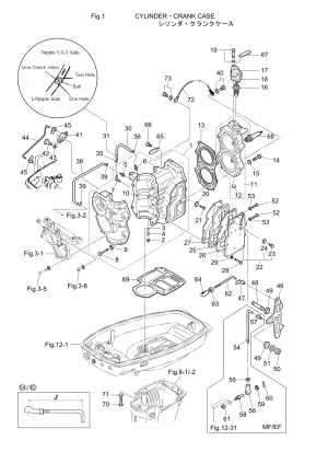 Fig.01   /   <br /> Fig.01 Cylinder / Crank Case