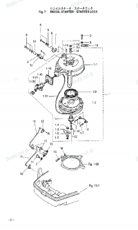   /    <br /> Recoil Starter / Starter Lock