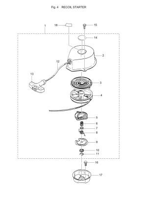 Fig.04   <br /> Fig.04 Recoil Starter